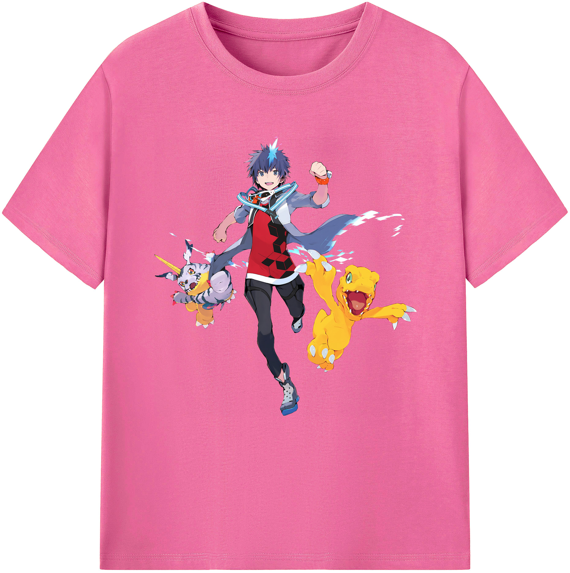 （画像用） Digimon デジタルモンスター/デジモン レディースカジュアルプリントTシャツ（綿100％）